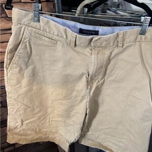 Tommy Hilfiger Tan Flat Front Shorts